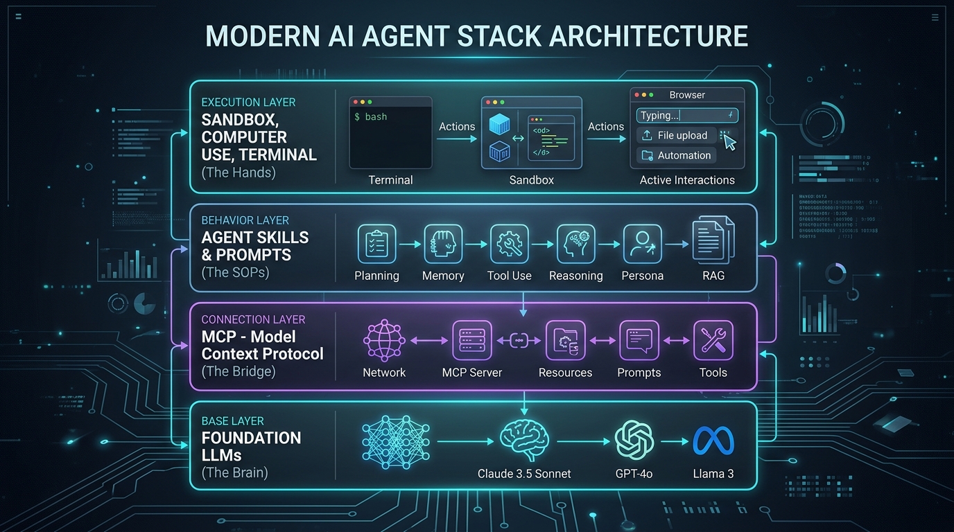 现代 AI Agent 技术栈分层