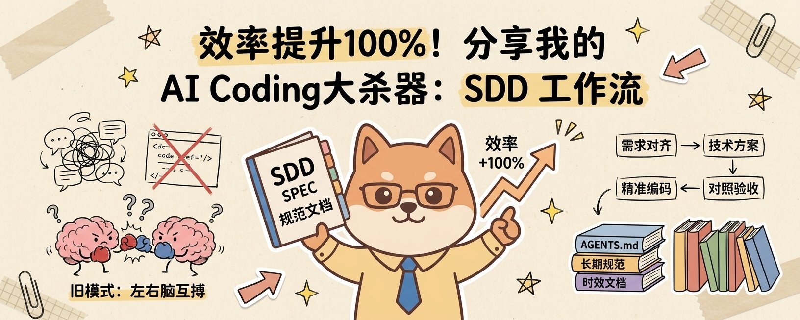 效率提升100%!分享我的 AI Coding 大杀器:SDD 工作流