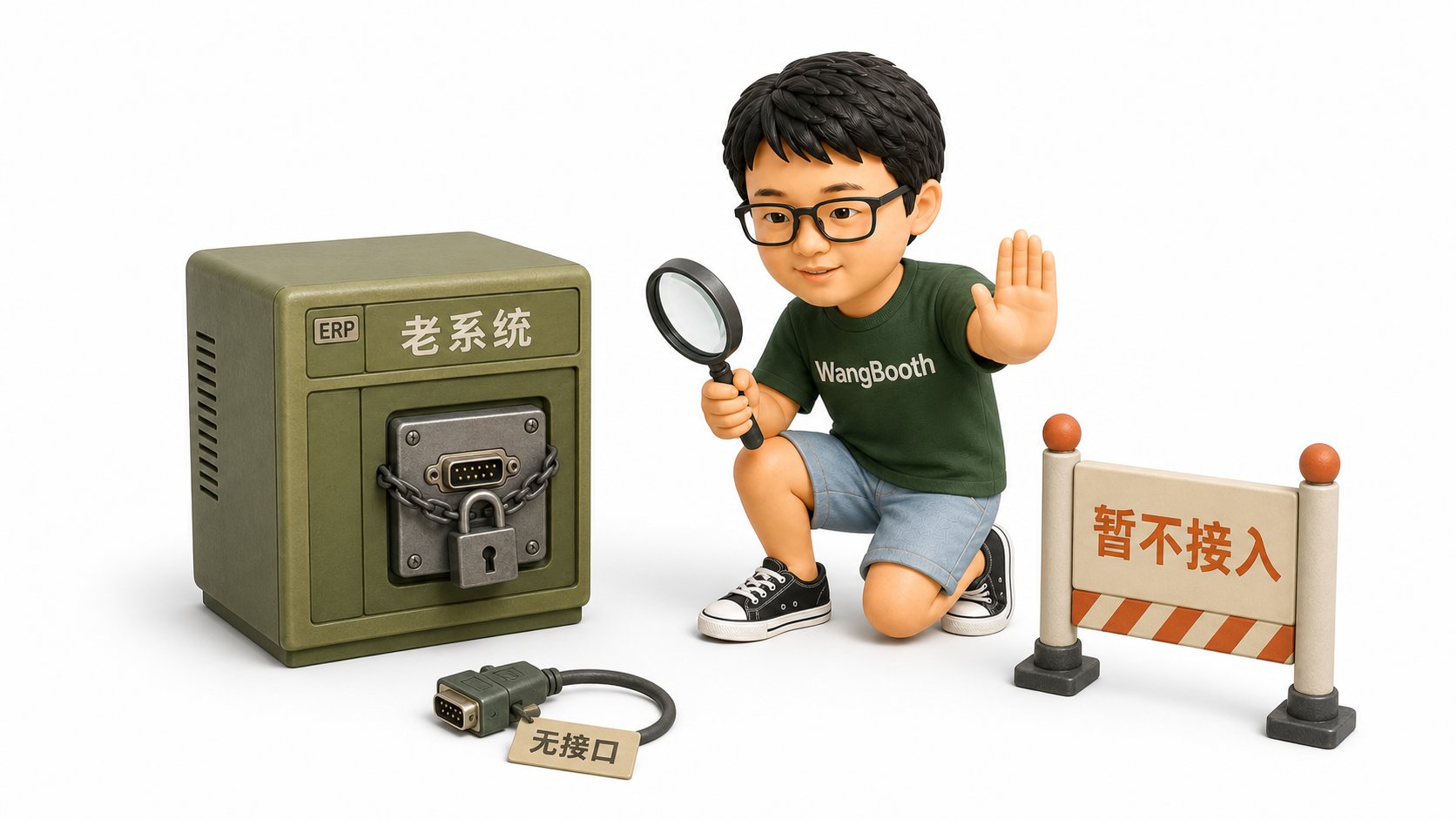 老系统没有接口不碰