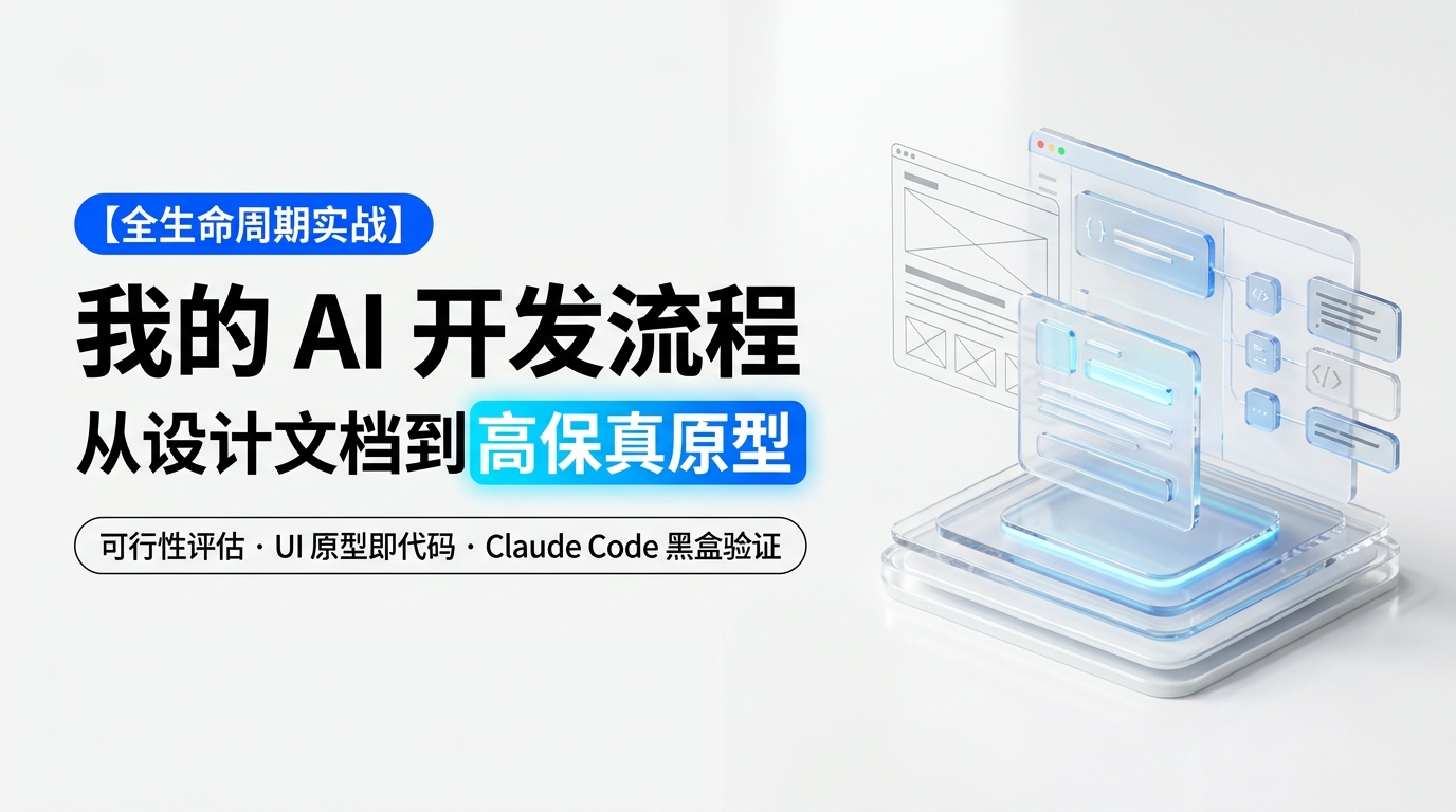 《我的 AI 开发流程：从可行性分析、设计文档到高保真原型与黑盒验证》