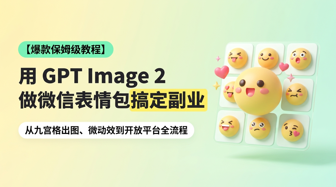《用 GPT Image 2 做微信表情包，保姆级教程来了》