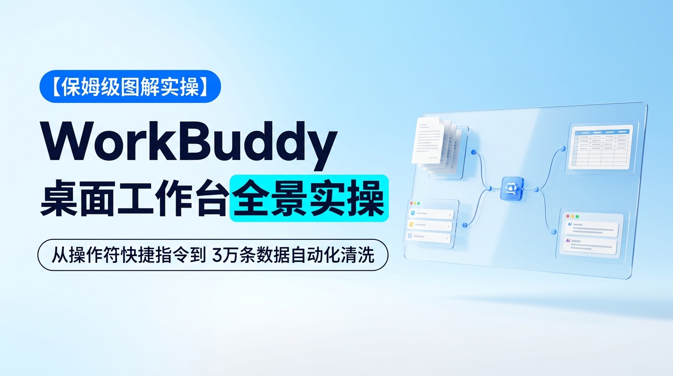 《WorkBuddy 超保姆级入门教程-附图解实操 【万字长文】》