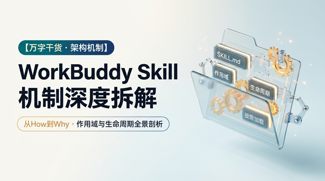《WorkBuddy Skill 机制拆解｜从 How 到 Why，万字干货》