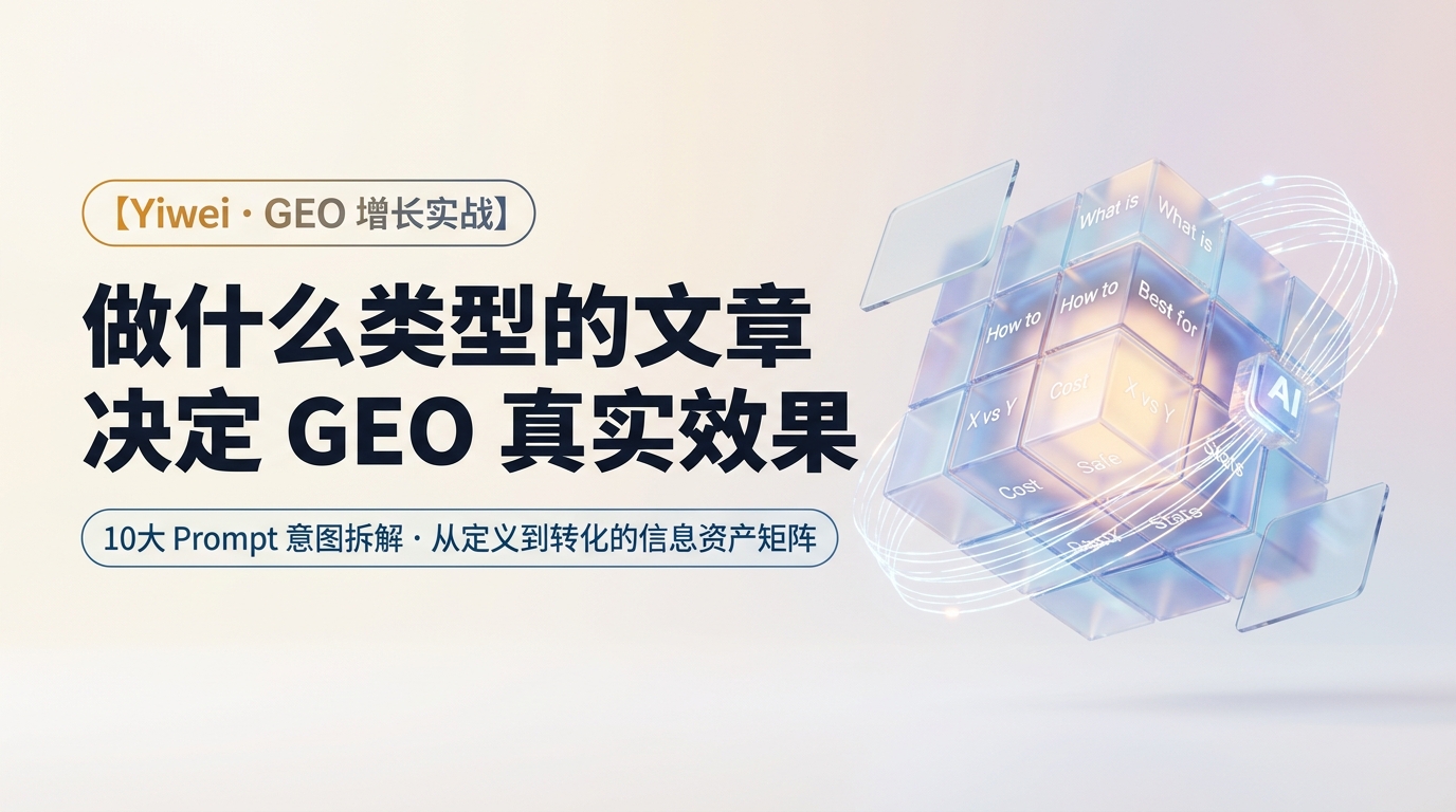 《做什么类型的文章，决定了你能获得什么样的 GEO 效果》