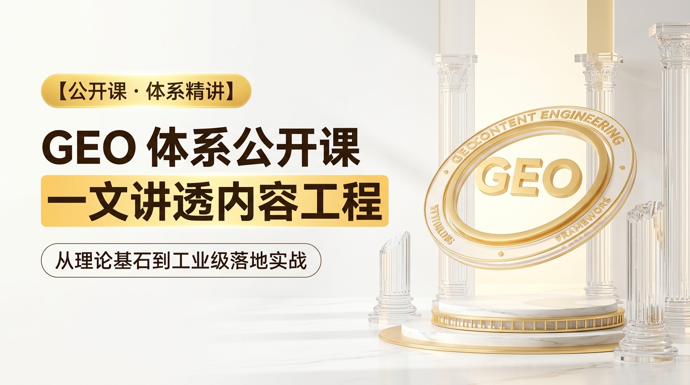 《GEO公开课：一文讲透 GEO 内容工程：目标、要素、关系与反馈》