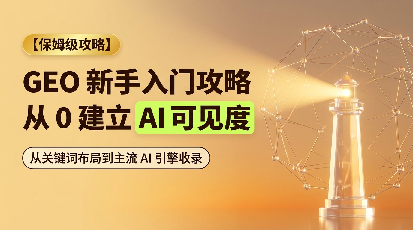《GEO 新手入门攻略：从 0 建立 AI 可见度》